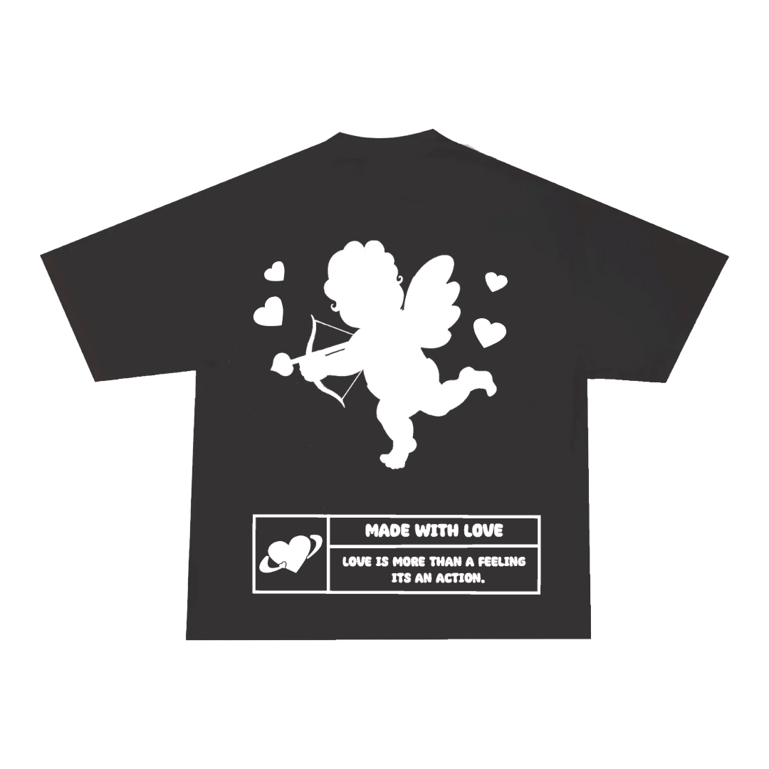Eternal Love Cupid T-Shirt Black/White