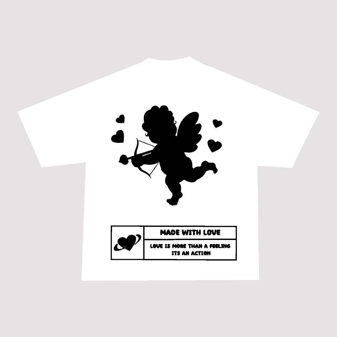 Eternal Love Cupid T-Shirt White/Black