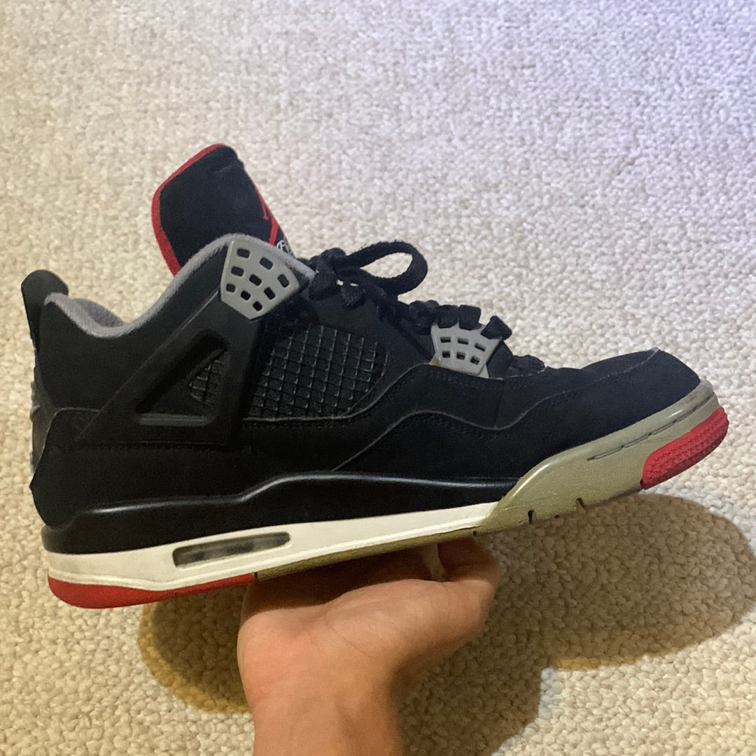 Preowned - Air Jordan 4 Bred Size 8.5