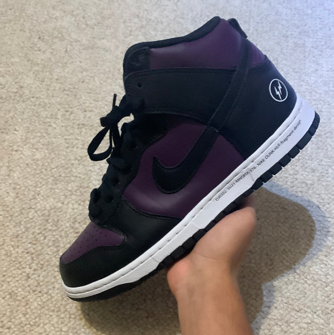 Preowned - Nike Dunk High Fragment Size 9.5