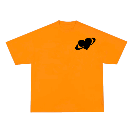 Eternal Heart T-Shirt Orange/Black