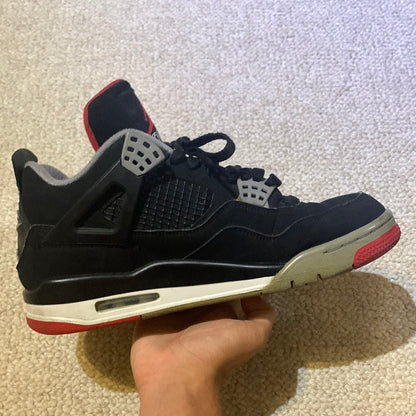 Preowned - Air Jordan 4 Bred Size 8.5