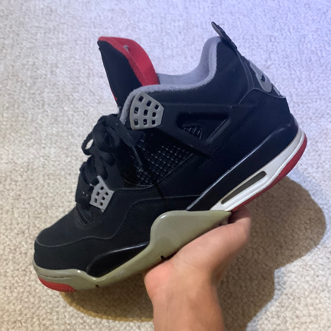 Preowned - Air Jordan 4 Bred Size 8.5